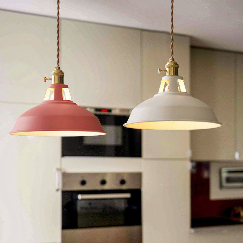 Pendant Light Barn Shade Metal Industrial Colourful Kitchen Island Dining Cafe