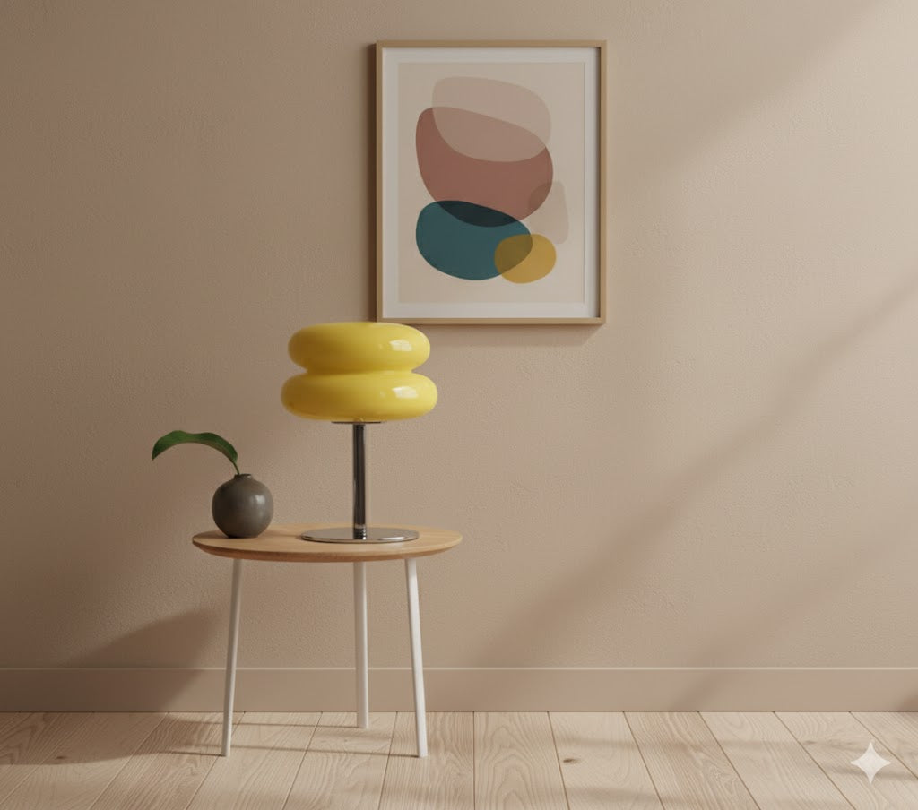 Acrylic Table Lamp with Double Dome Shade