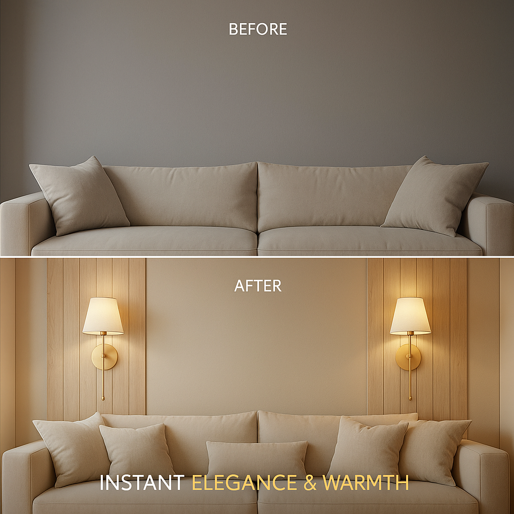 Wireless Wall Sconce Set of 2 No Drill Adhesive Mount Rechargeable LED Bulb Remote Dimmable Living Room