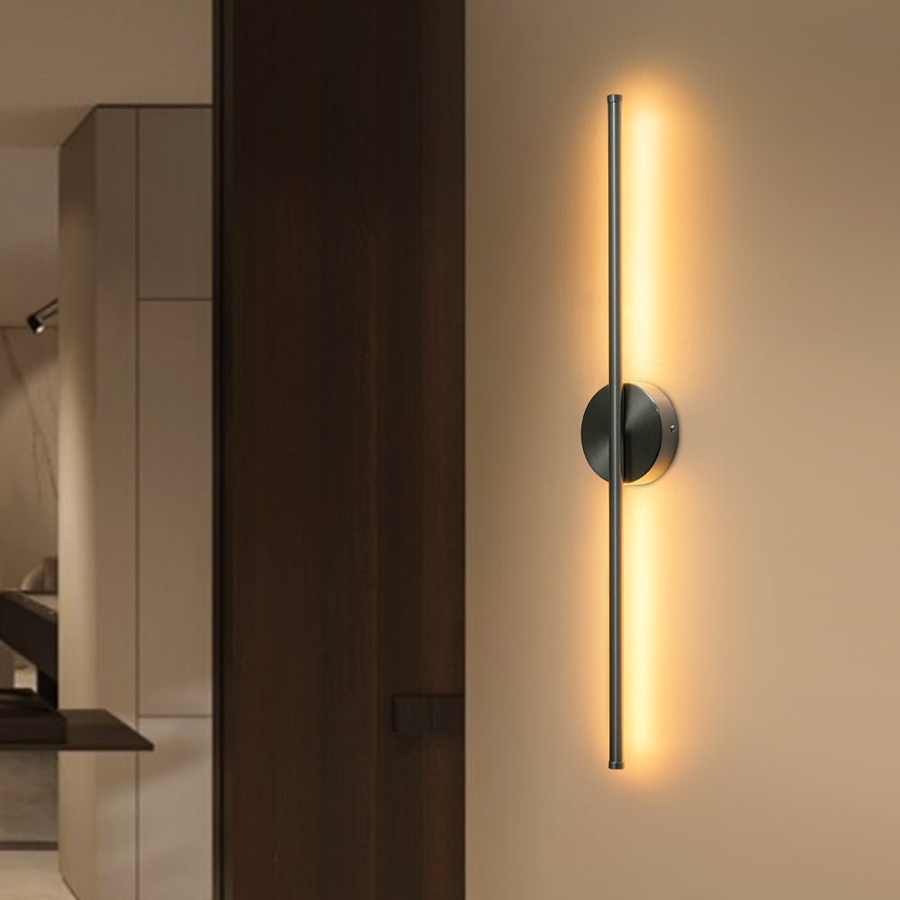 Aluminium Wall Light with Vertical LED Light Bar