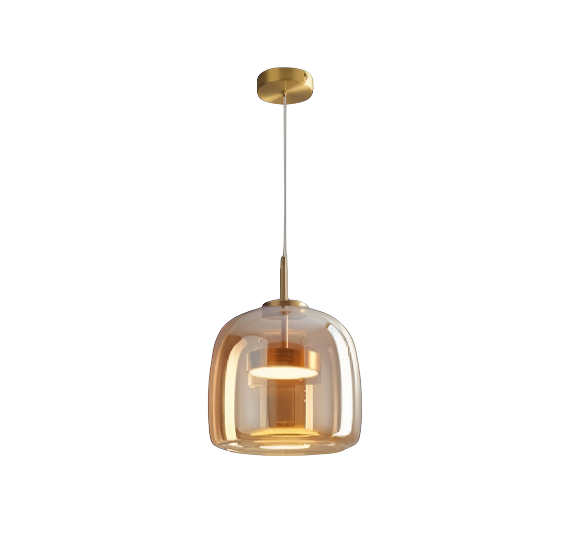 Pendant Light Hand Blown Glass Trio Cluster Retro Kitchen Island Dining Room