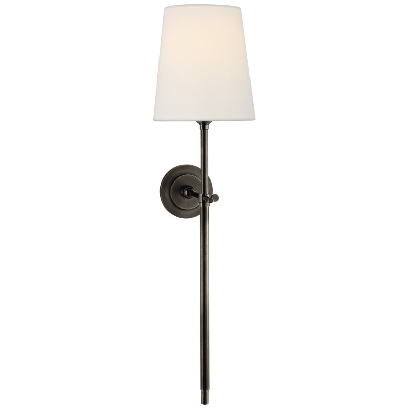 Brass Wall Sconce with Tapered Shade