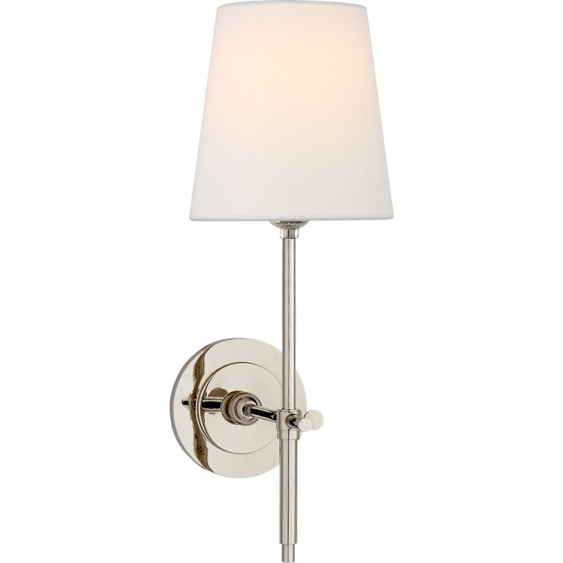 Brass Wall Sconce with Tapered Shade