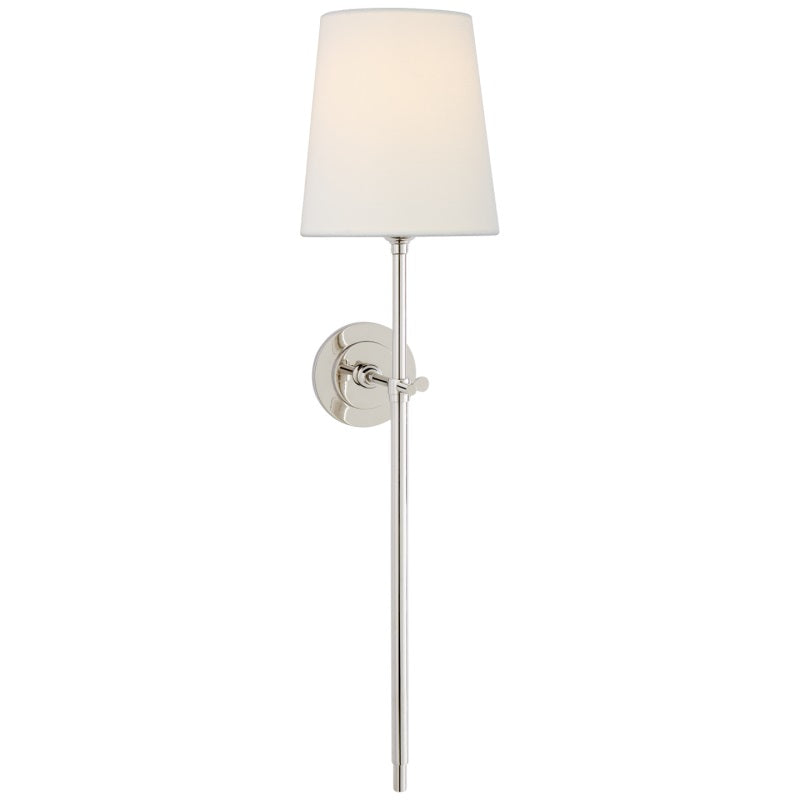 Brass Wall Sconce with Tapered Shade
