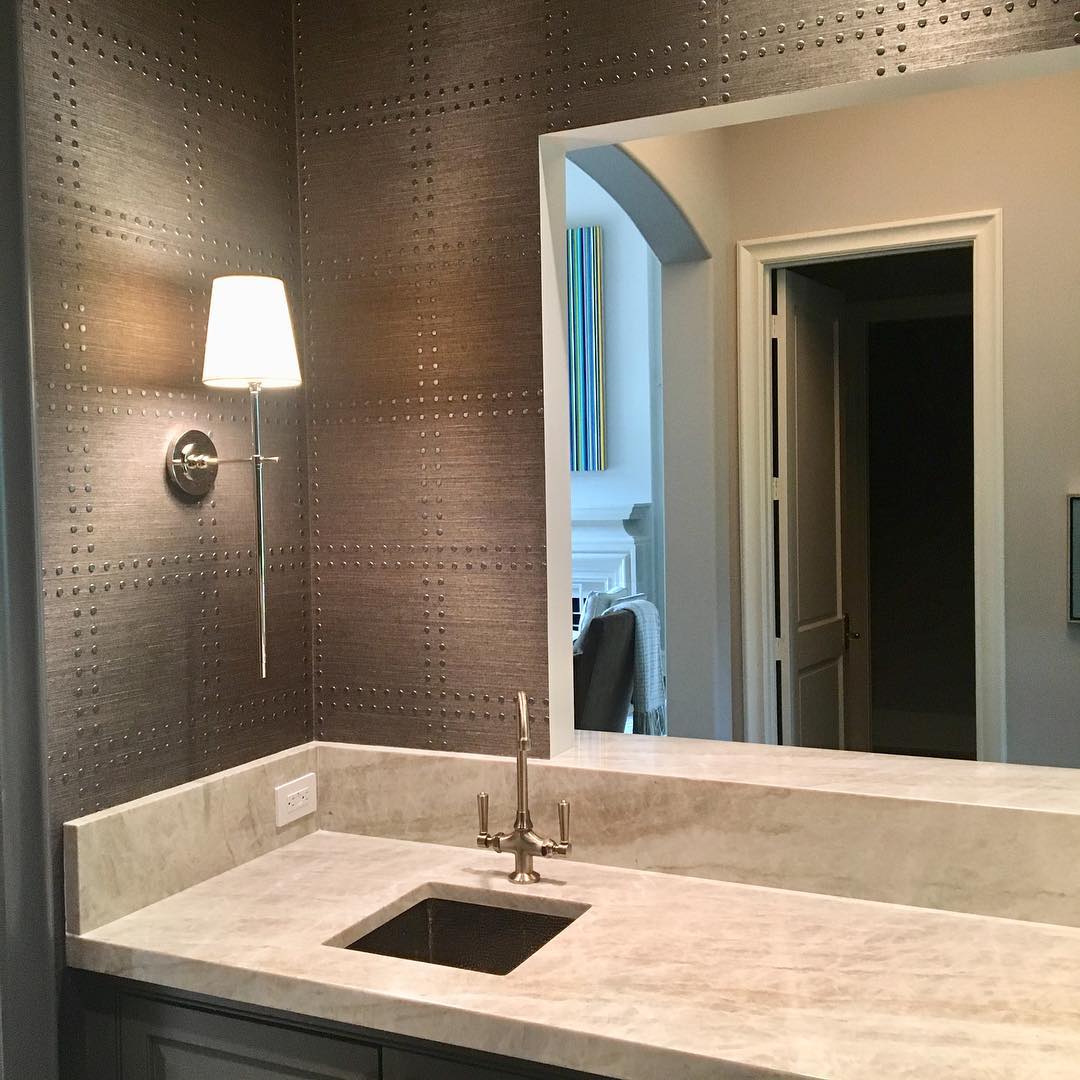 Brass Wall Sconce with Tapered Shade