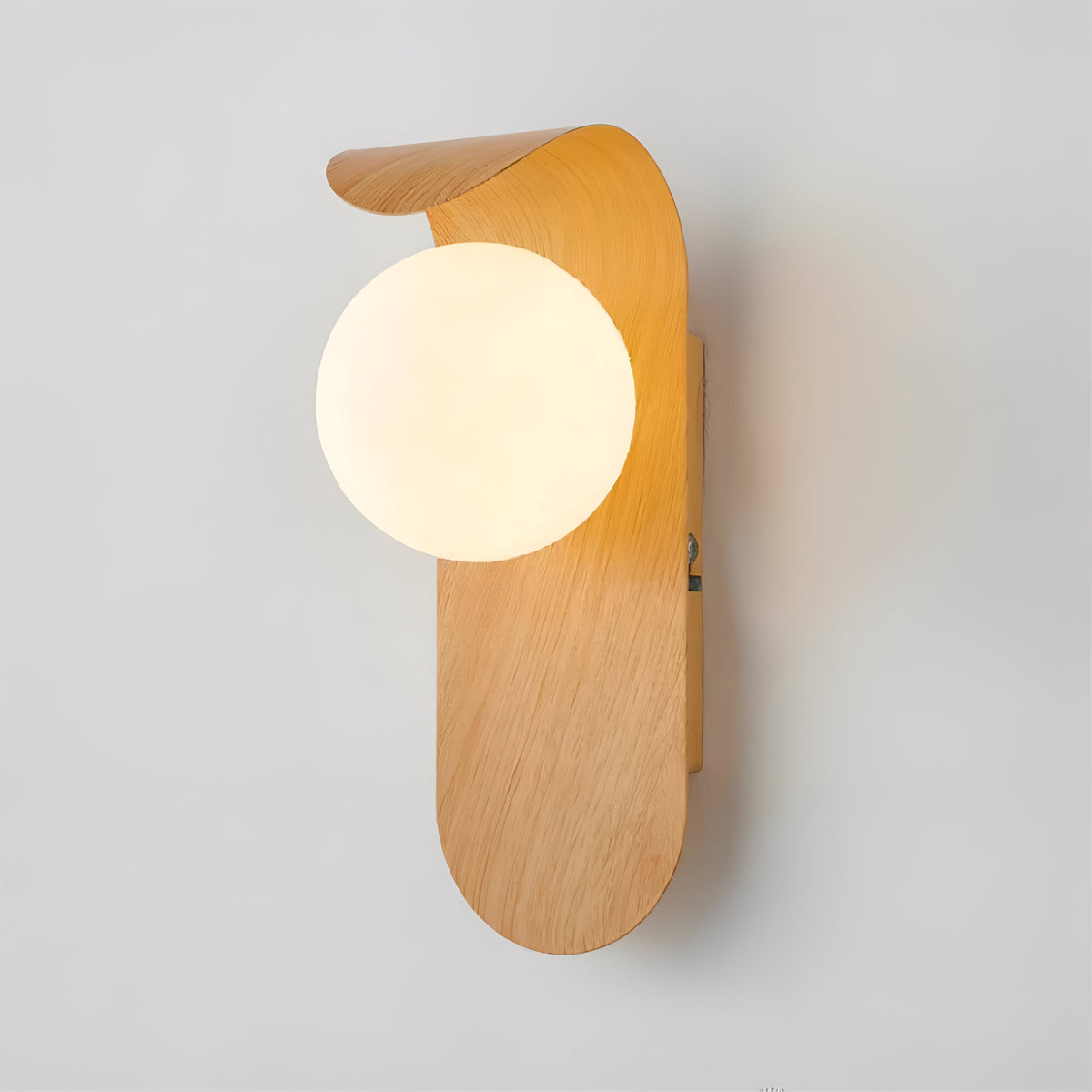 Wall Light LED Iron Wood Accent Bar Minimalist Nordic Bedroom Hallway Office