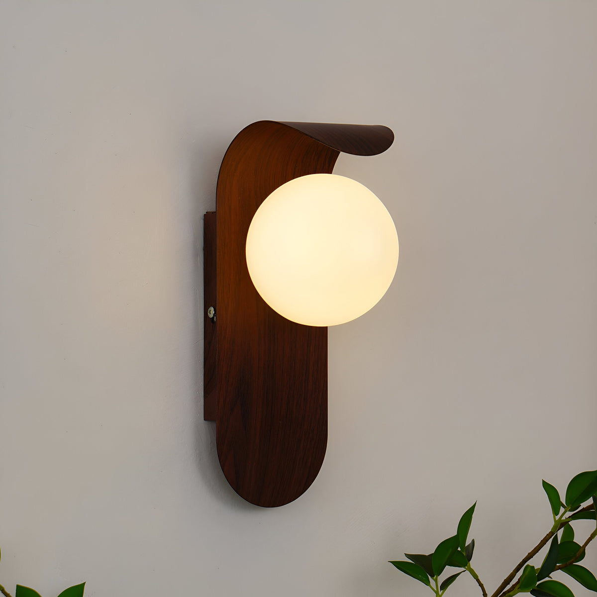 Wall Light LED Iron Wood Accent Bar Minimalist Nordic Bedroom Hallway Office