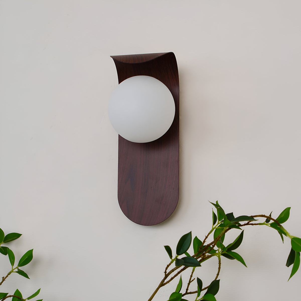 Wall Light LED Iron Wood Accent Bar Minimalist Nordic Bedroom Hallway Office