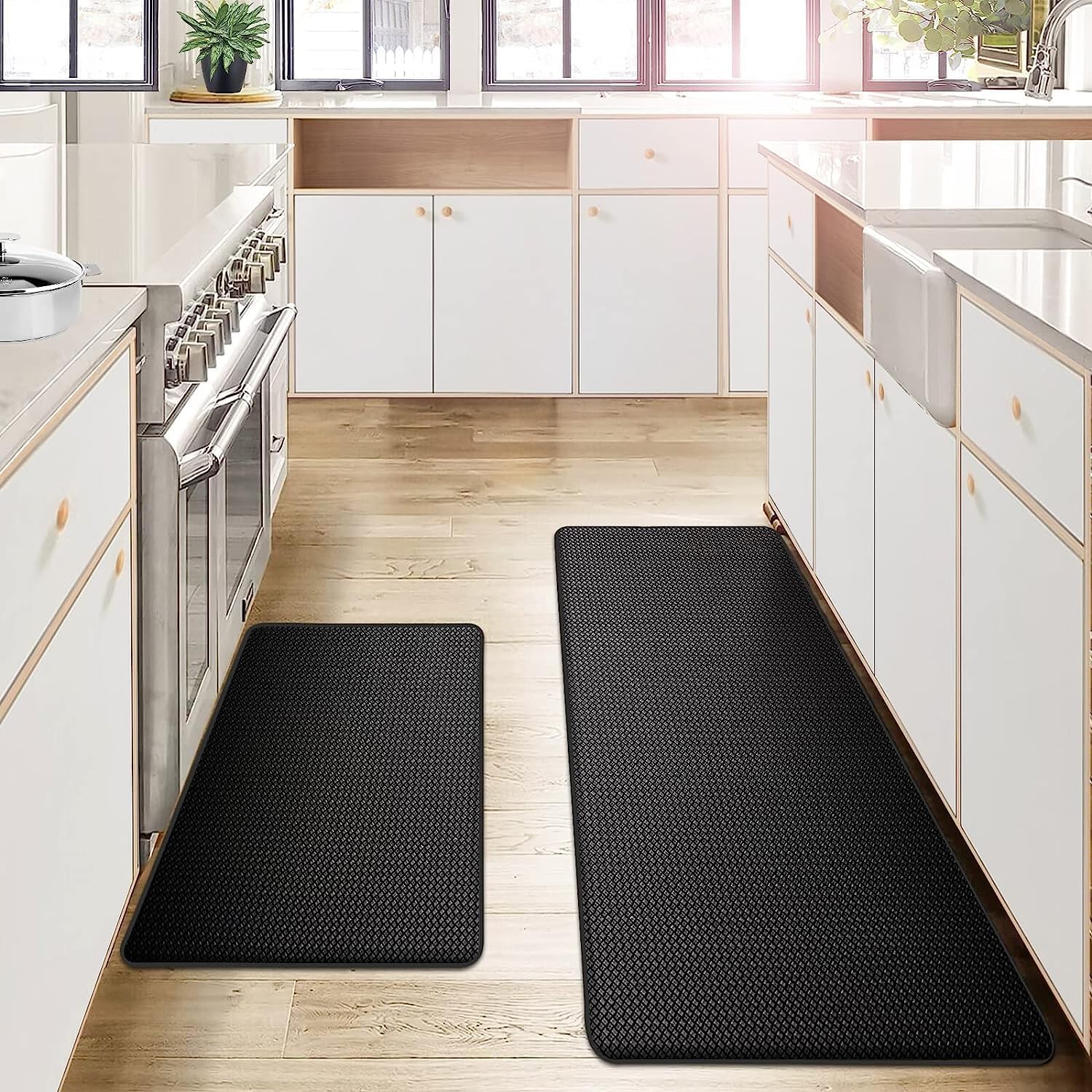 Cushioned Kitchen Floor Mat with Non-Slip Backing