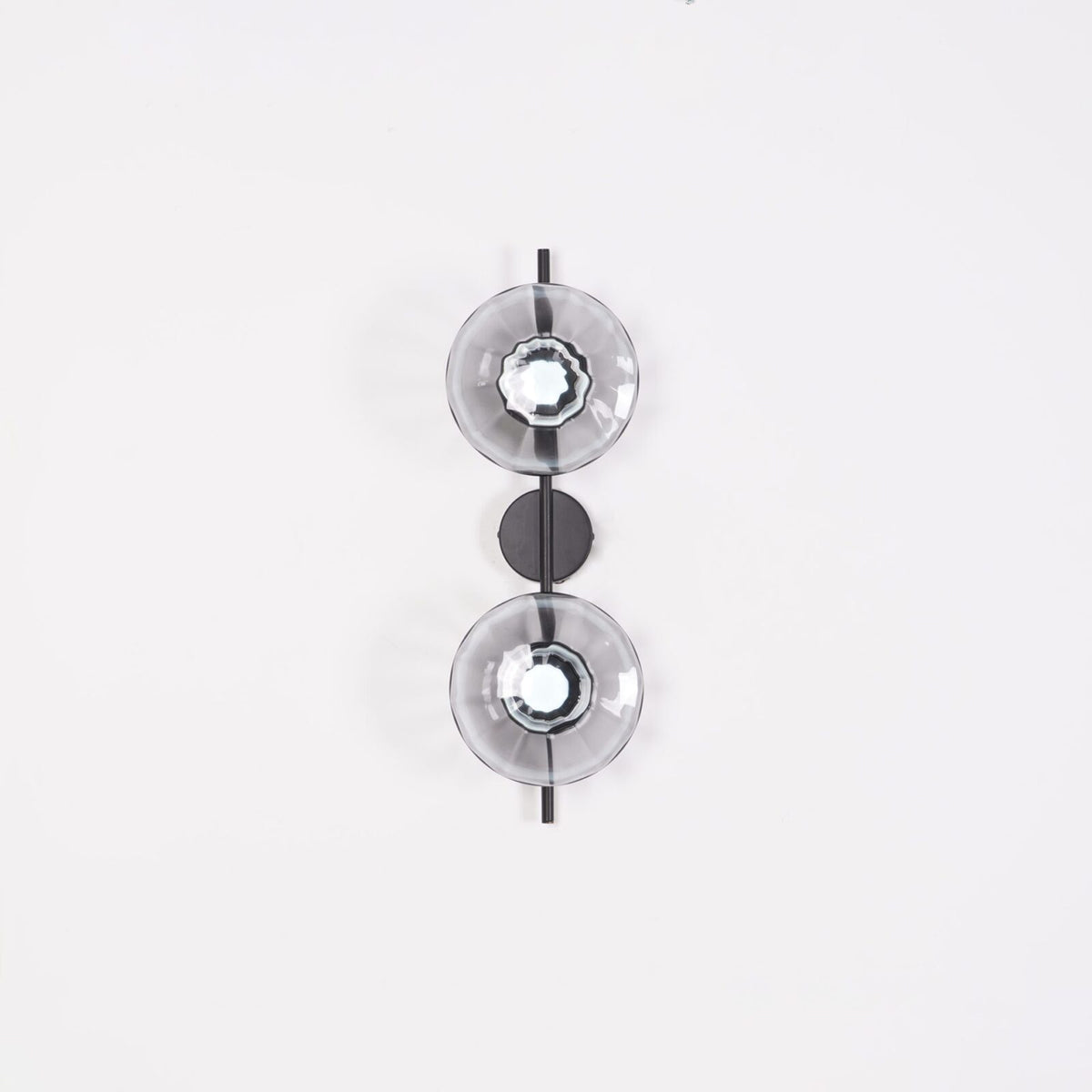 Wall Light Sconce Rippled Glass Cylinder Nordic Bedroom Hallway Living Room