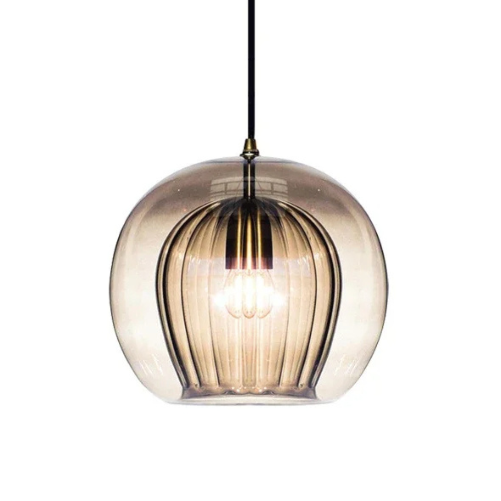 Double Layer Glass Pendant Light