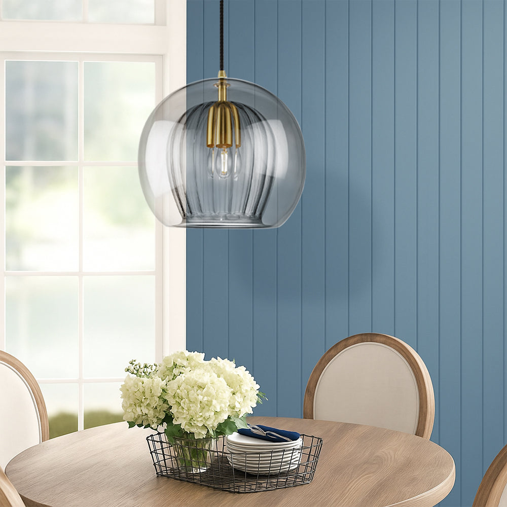 Double Layer Glass Pendant Light