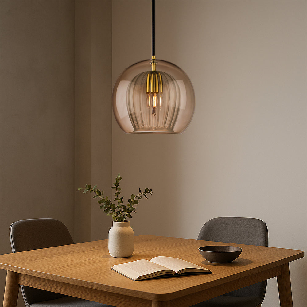 Double Layer Glass Pendant Light