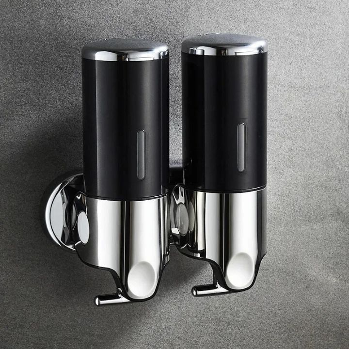 Wall Mounted Soap Dispenser Stainless Steel 500 ml Shower Shampoo Body Wash Pump