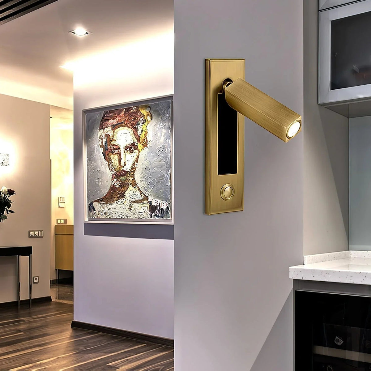 Flush Mount LED Wall Sconce Aluminium Reading Light