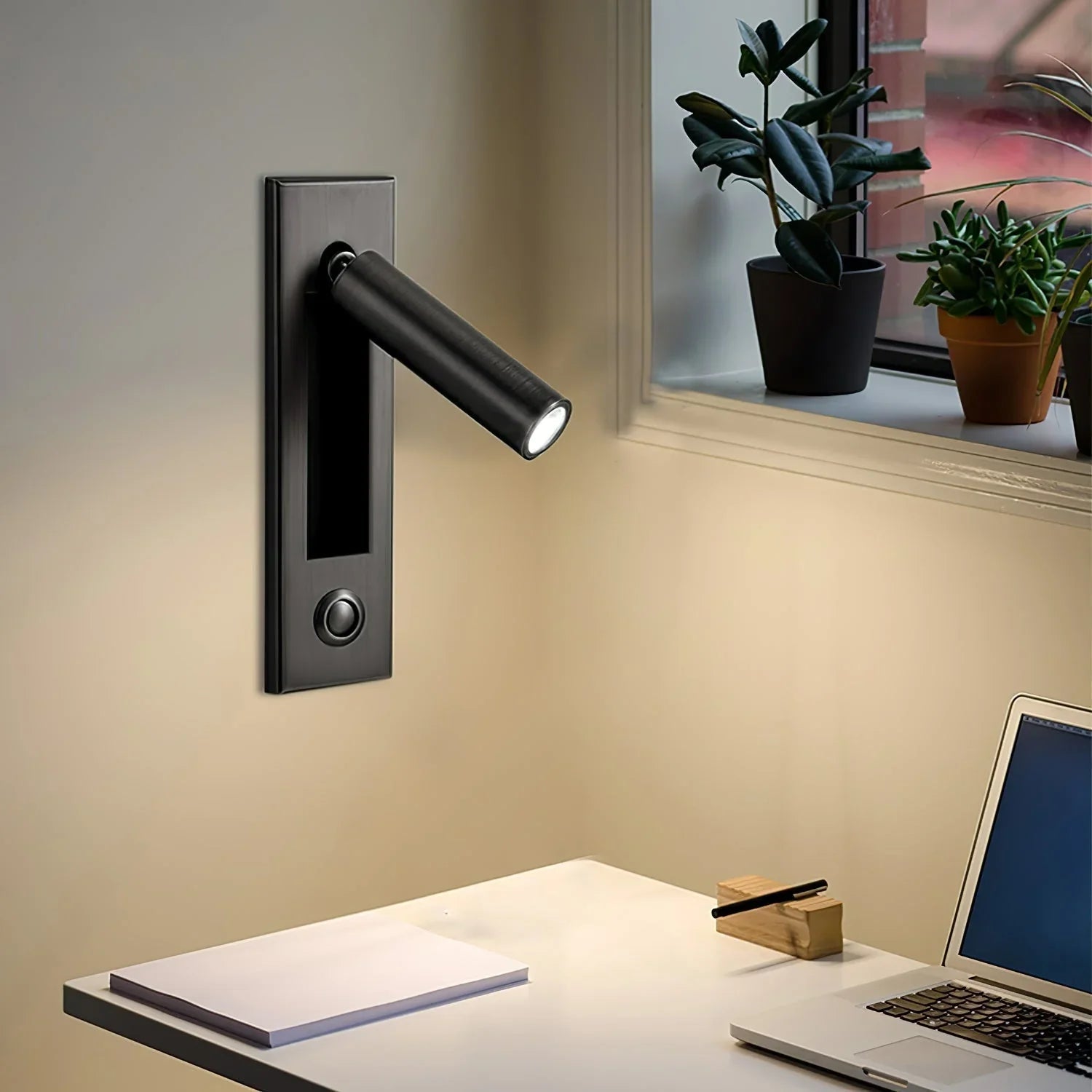 Flush Mount LED Wall Sconce Aluminium Reading Light