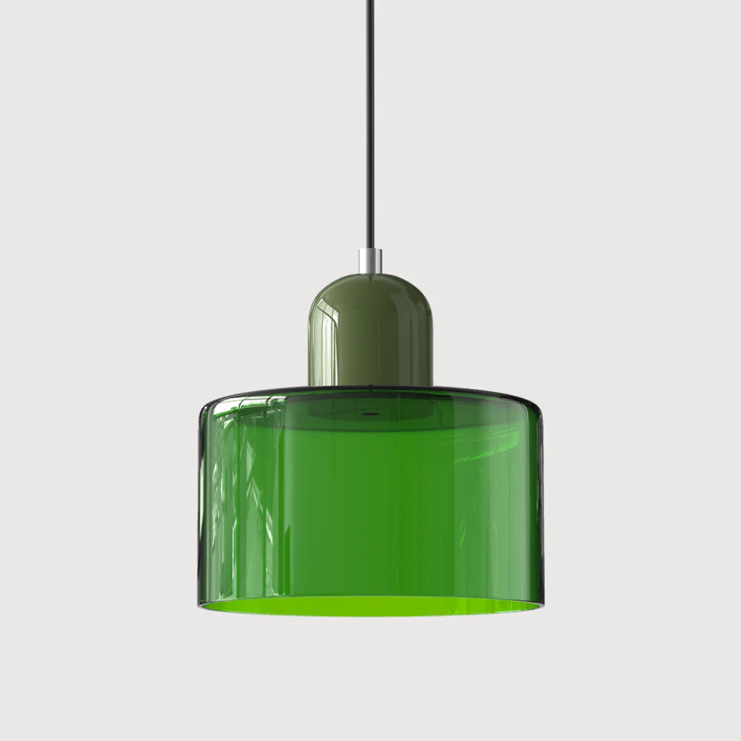 Fabric Drum Pendant Light with Metal Ceiling Mount