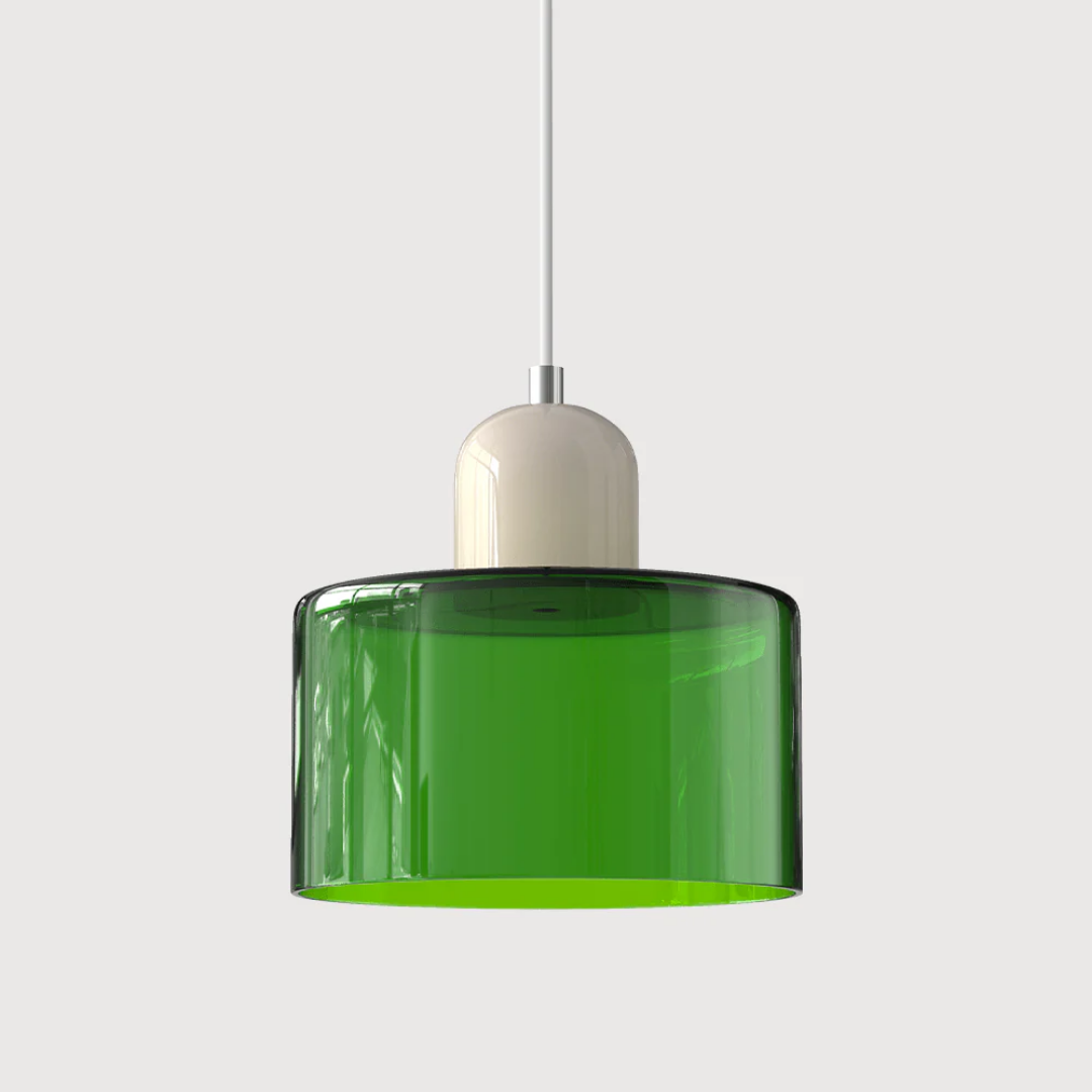 Fabric Drum Pendant Light with Metal Ceiling Mount