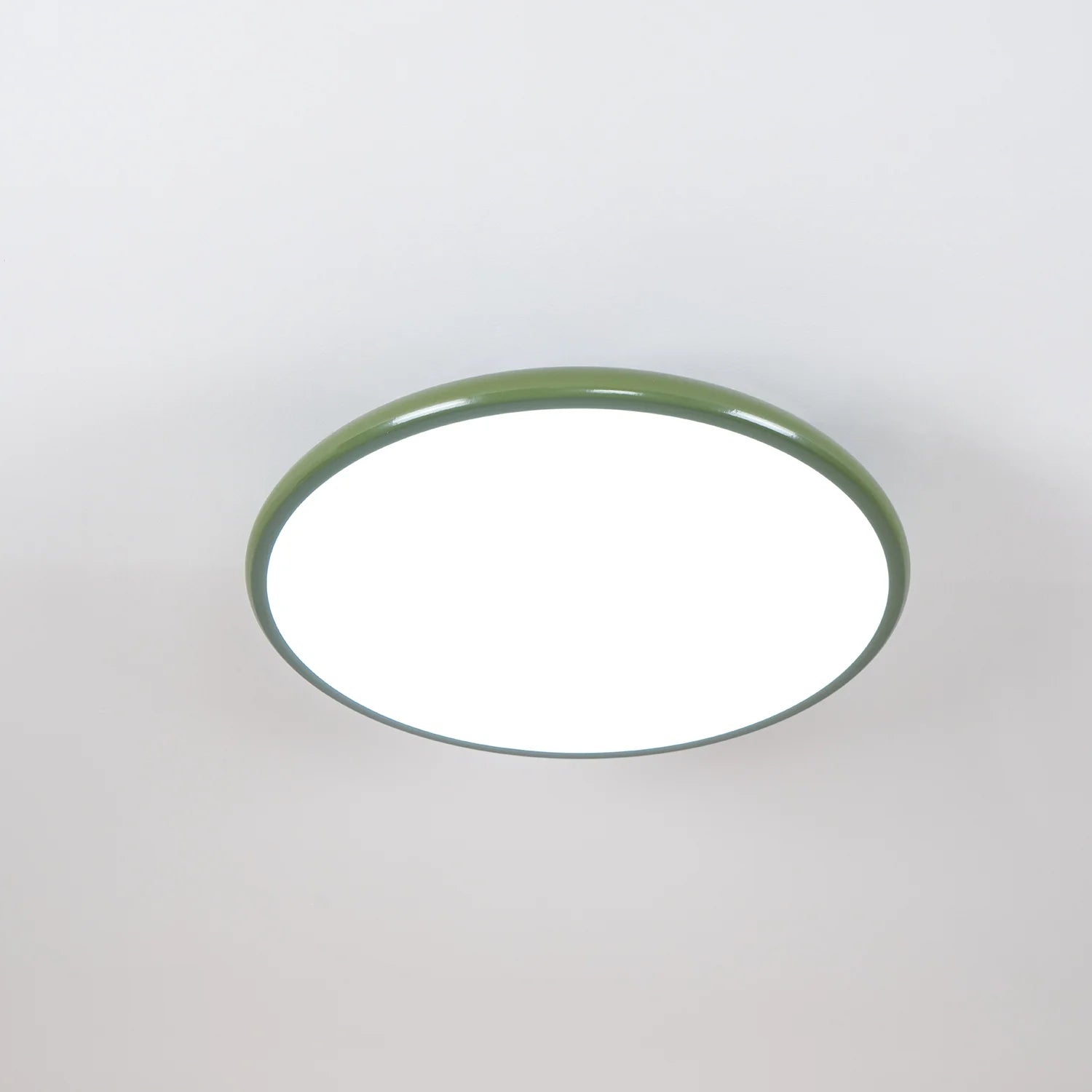 Glass Flush Mount Ceiling Light with Metal Canopy