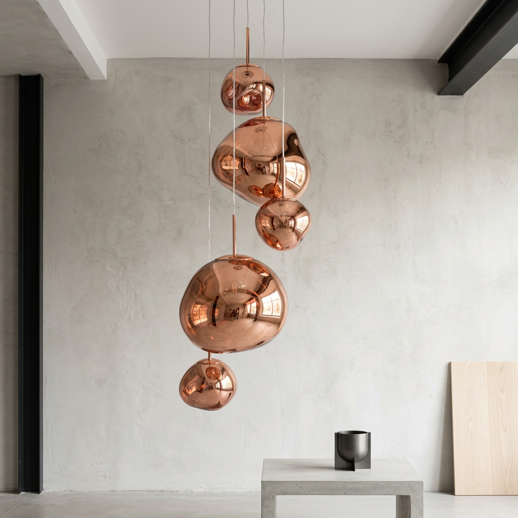 Hanging Pendant Light Metal Acrylic Ceiling Light