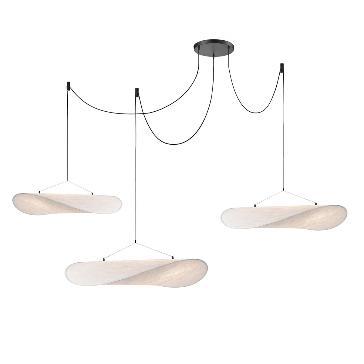 Fabric Pendant Light Hanging Ceiling Light Oval Shade