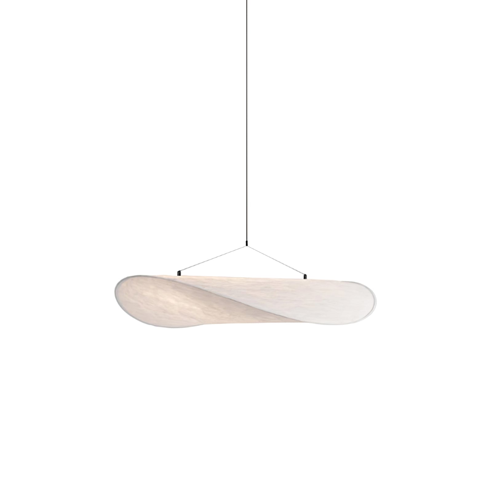 Fabric Pendant Light Hanging Ceiling Light Oval Shade