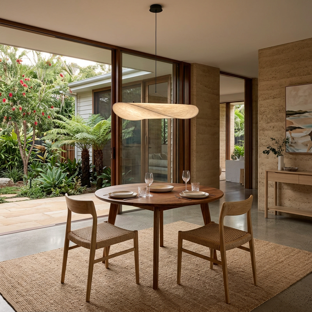 Fabric Pendant Light Hanging Ceiling Light Oval Shade