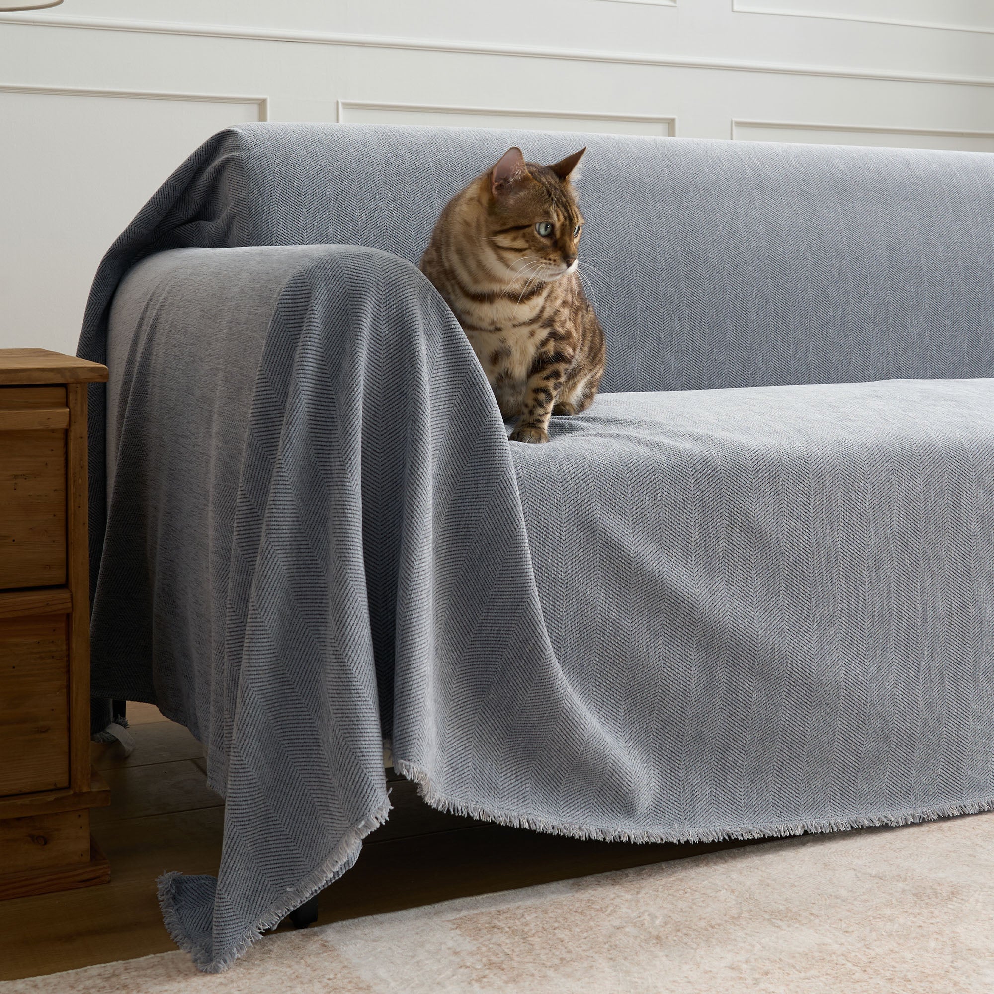 Herringbone Sofa Cover Pet Furniture Protector Couch Cover