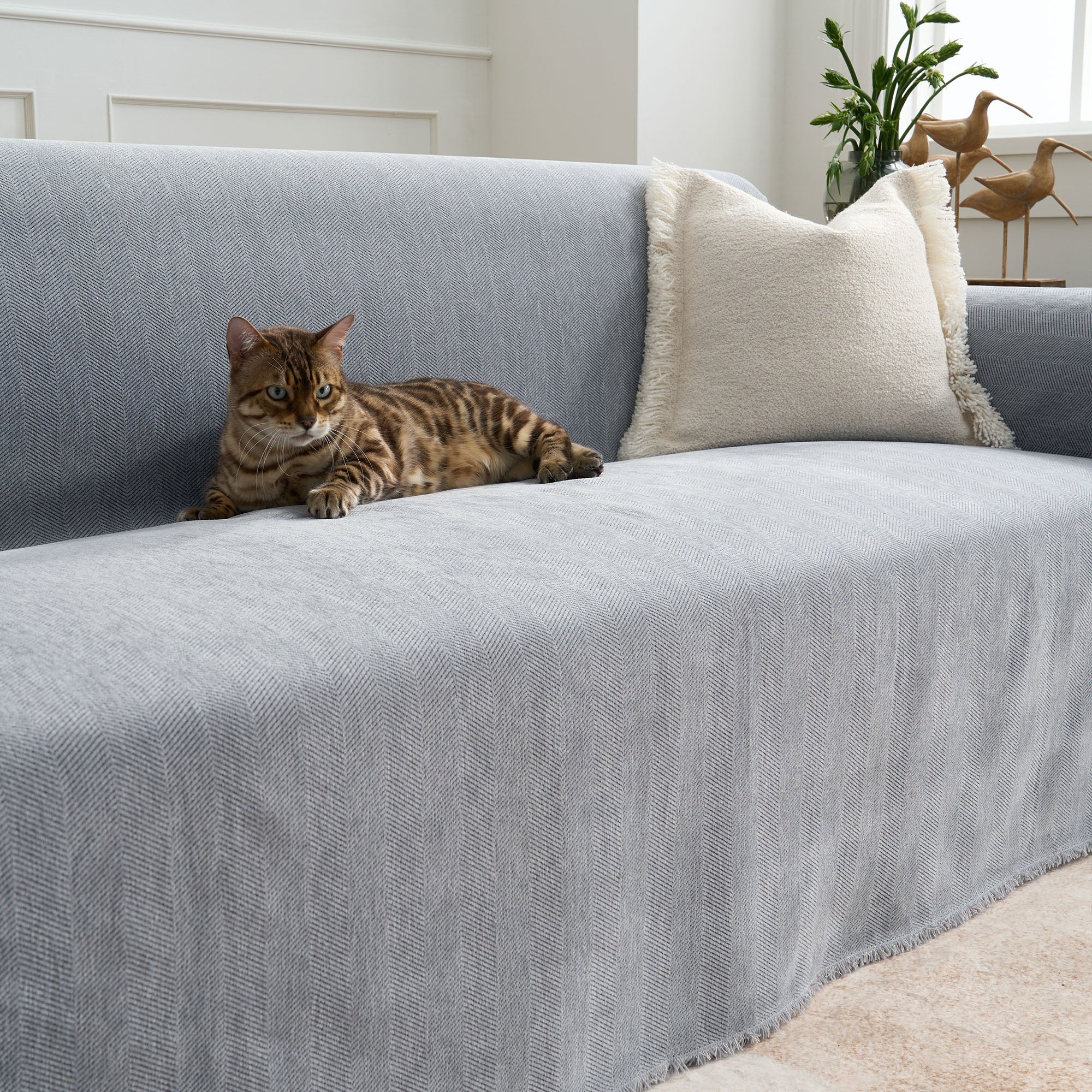 Herringbone Sofa Cover Pet Furniture Protector Couch Cover