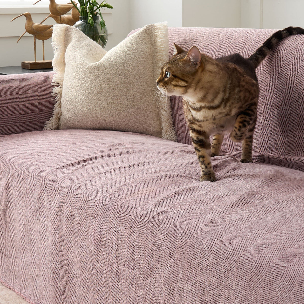Herringbone Sofa Cover Pet Furniture Protector Couch Cover