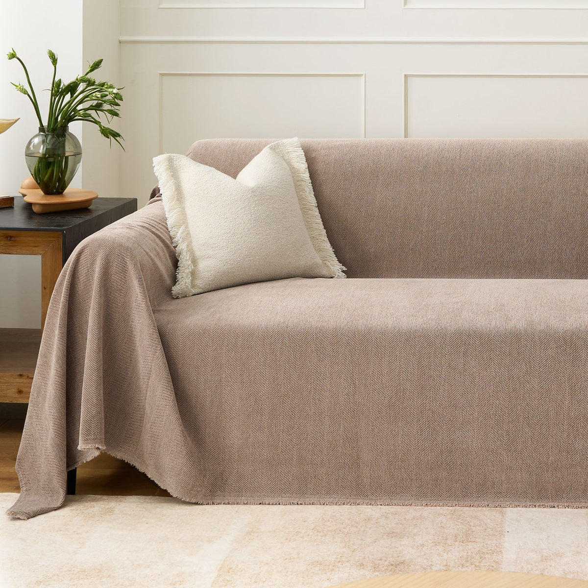 Herringbone Sofa Cover Pet Furniture Protector Couch Cover