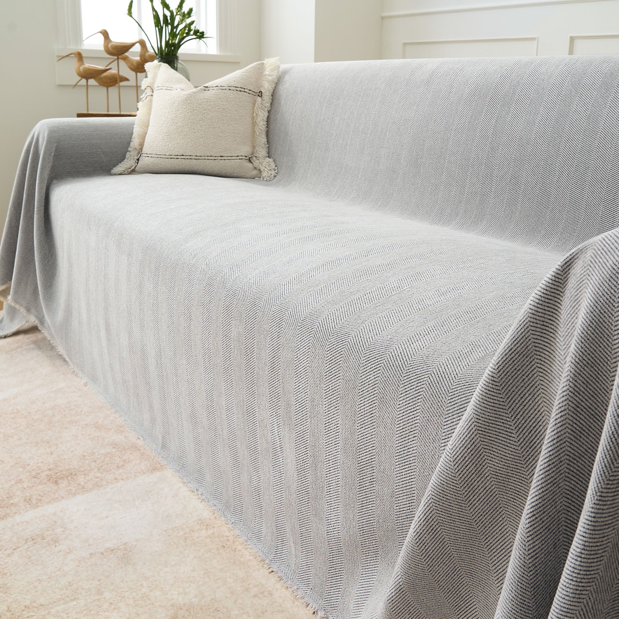Herringbone Sofa Cover Pet Furniture Protector Couch Cover