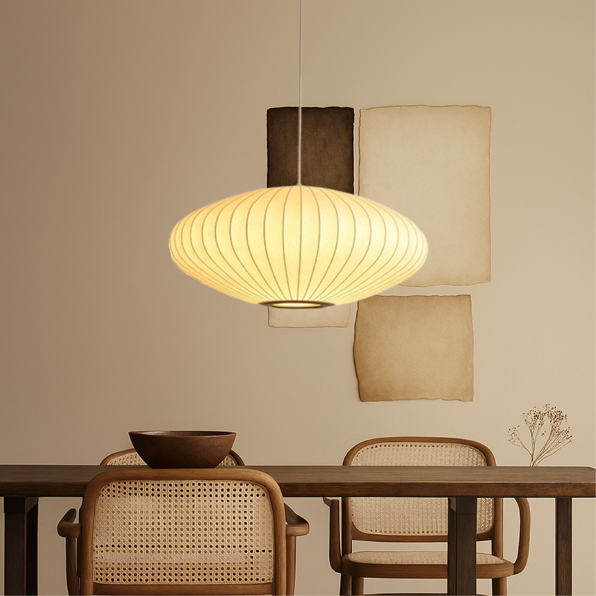 Sculptural Pendant Light E27 Five Sizes for Kitchen Islands
