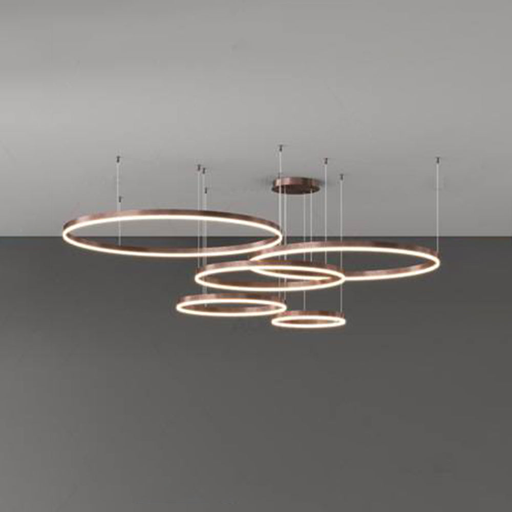 LED Ring Pendant Light with Adjustable Suspension Cables