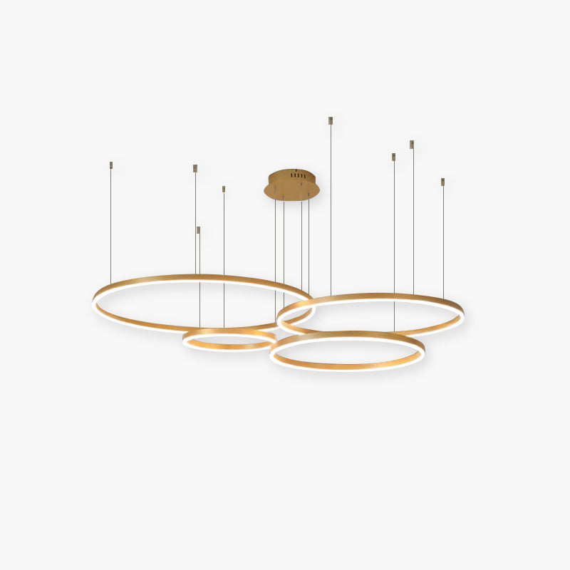 LED Ring Pendant Light with Adjustable Suspension Cables