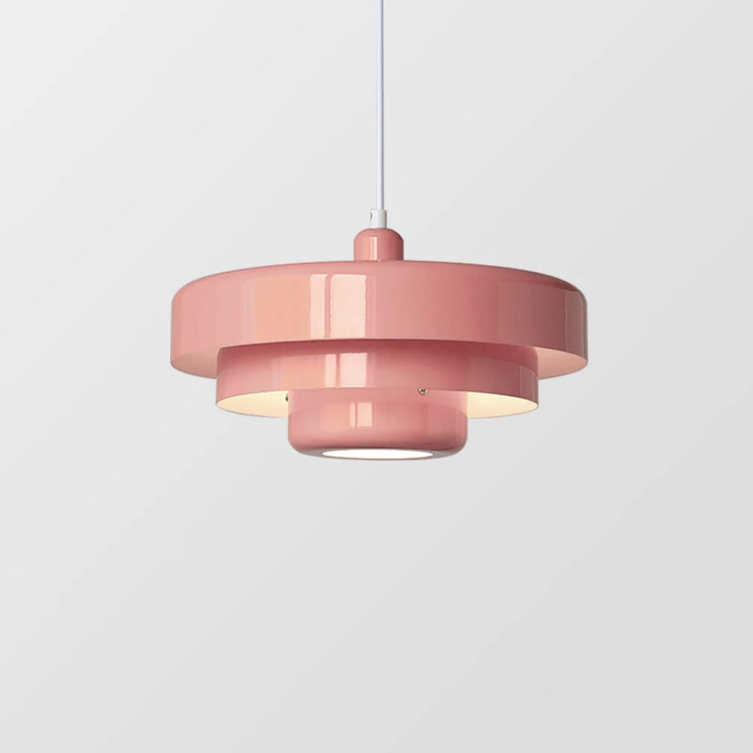 Layered Metal Hanging Pendant Light