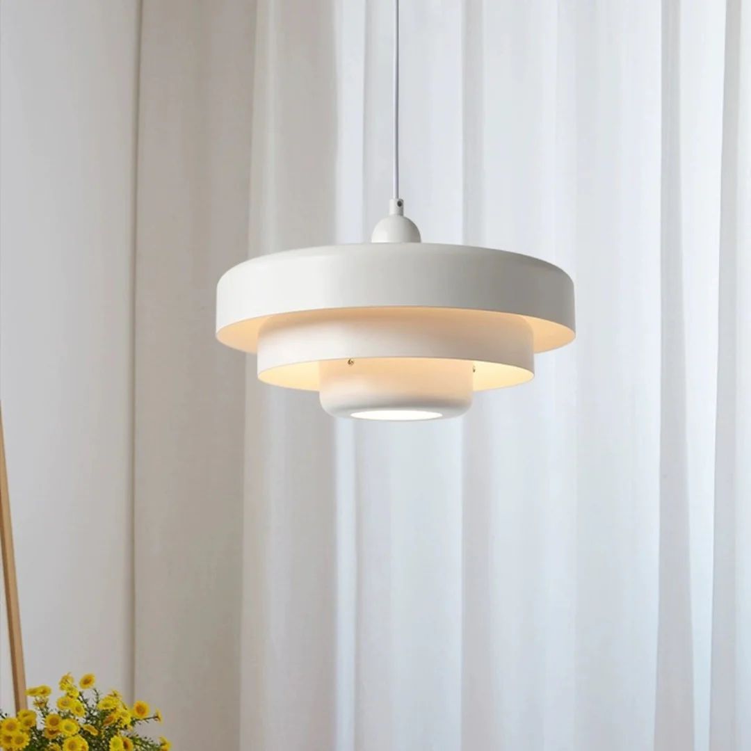 Layered Metal Hanging Pendant Light
