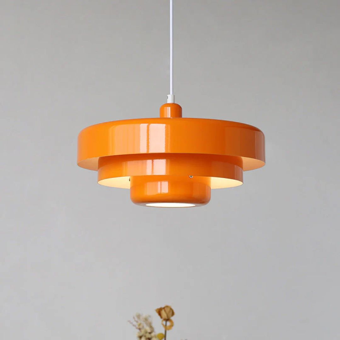 Layered Metal Hanging Pendant Light
