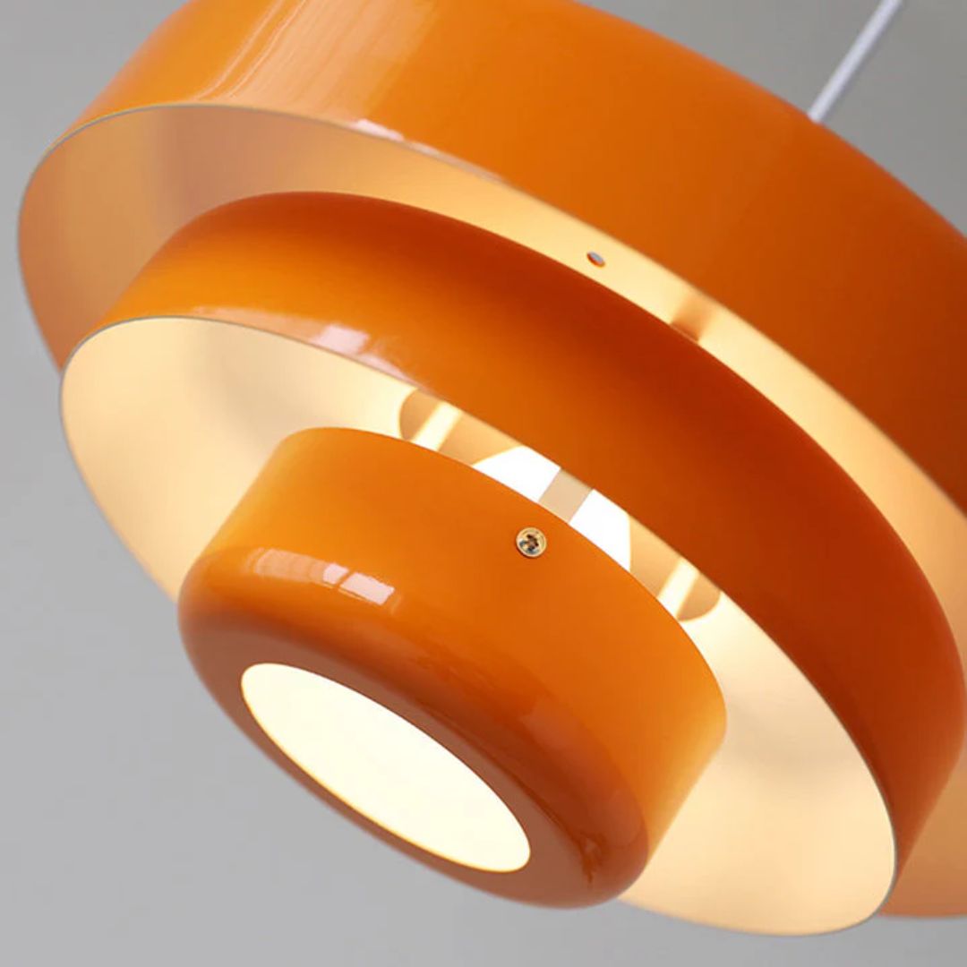 Layered Metal Hanging Pendant Light