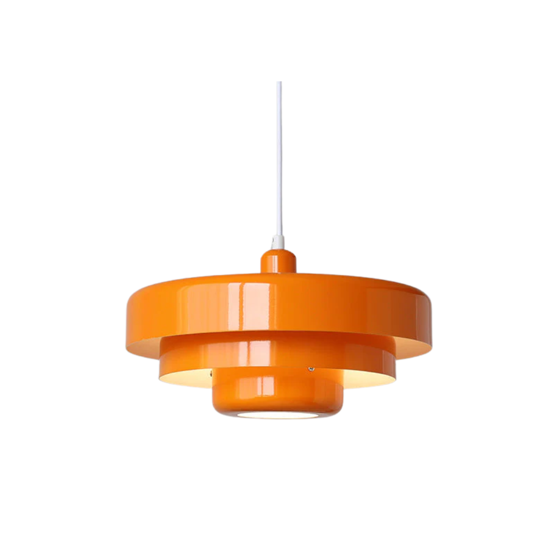Layered Metal Hanging Pendant Light