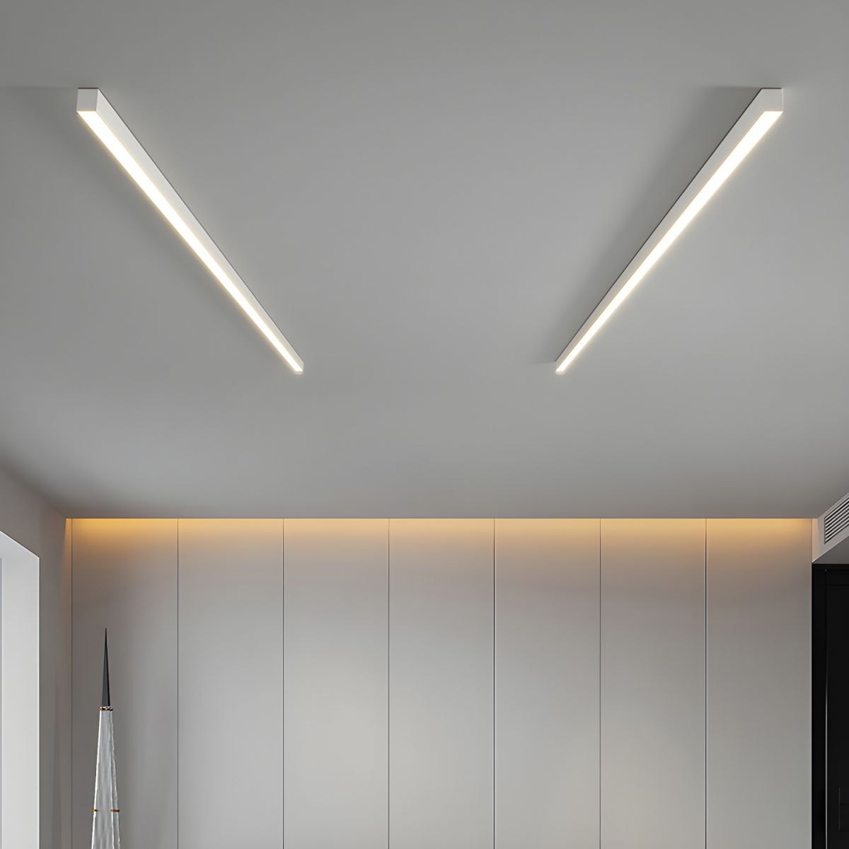 Linear LED Ceiling Light Flush Mount Fixture