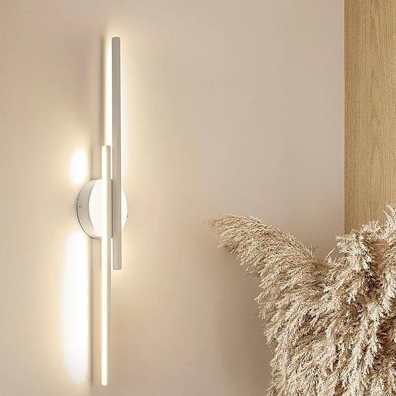 Linear LED Wall Sconce with Metal Frame