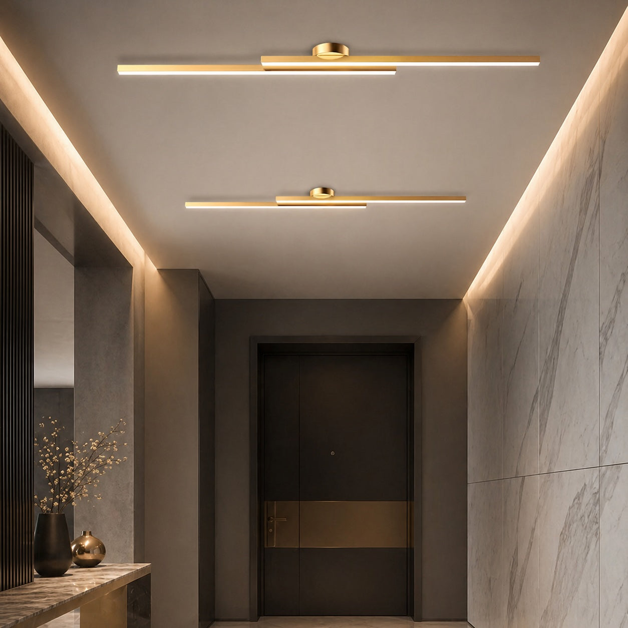 Linear LED Ceiling Light with Aluminum Frame