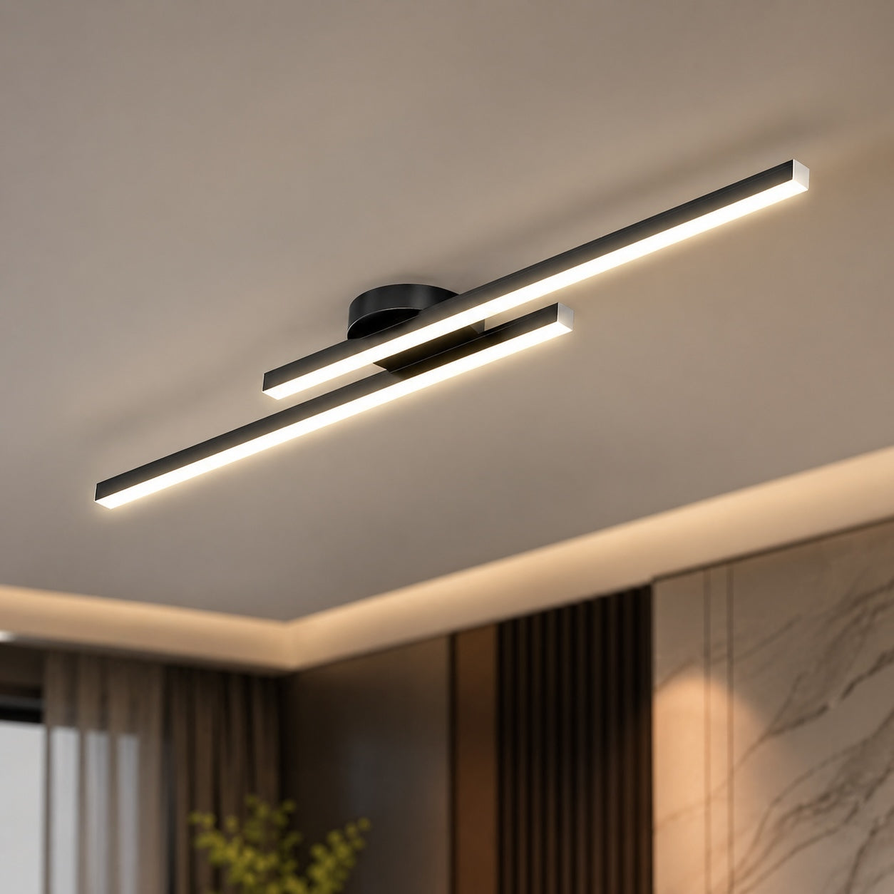 Linear LED Ceiling Light with Aluminum Frame