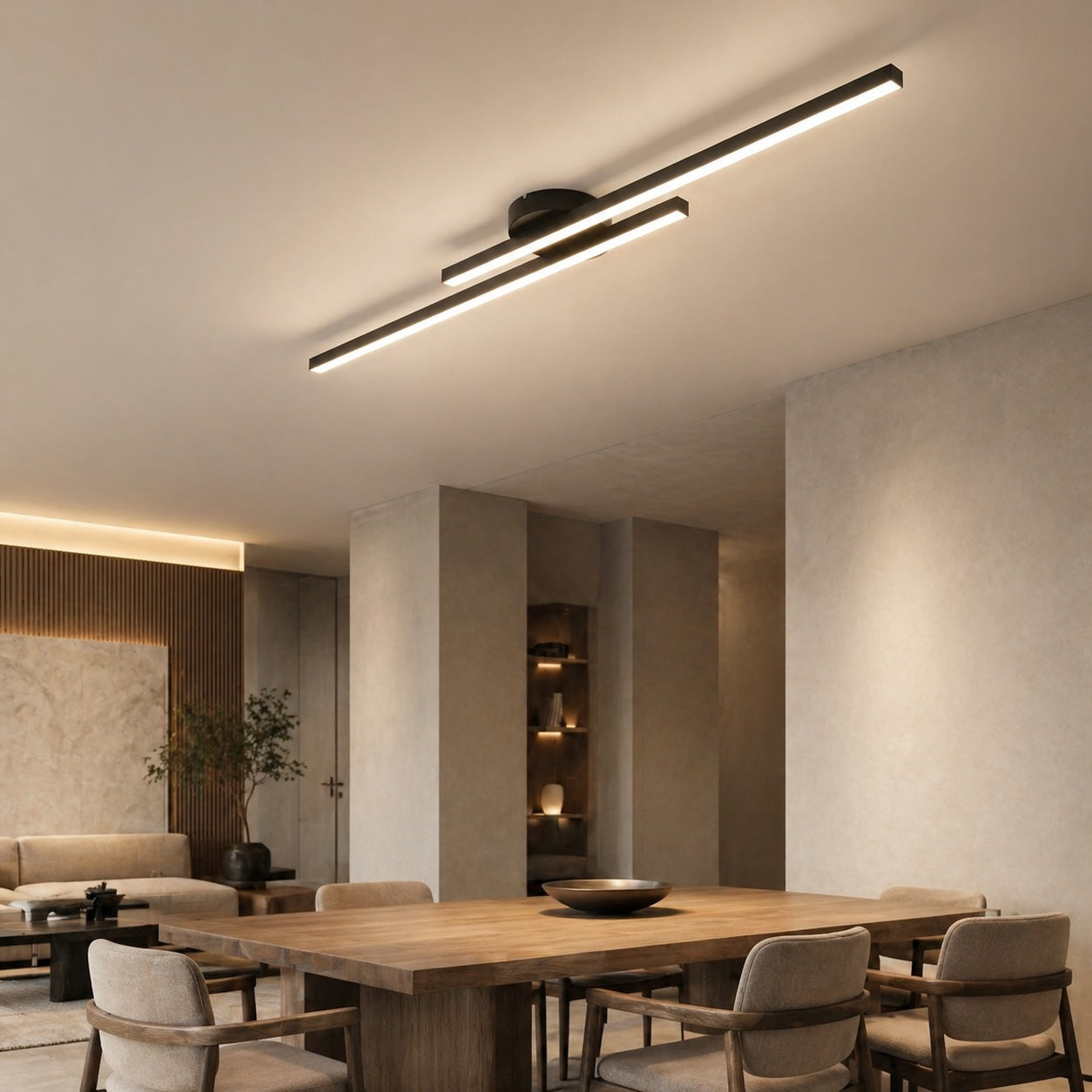 Linear LED Ceiling Light with Aluminum Frame