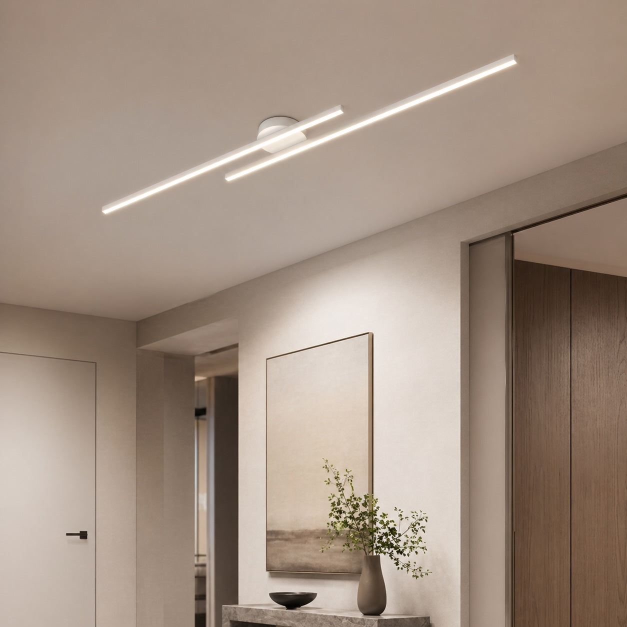 Linear LED Ceiling Light with Aluminum Frame