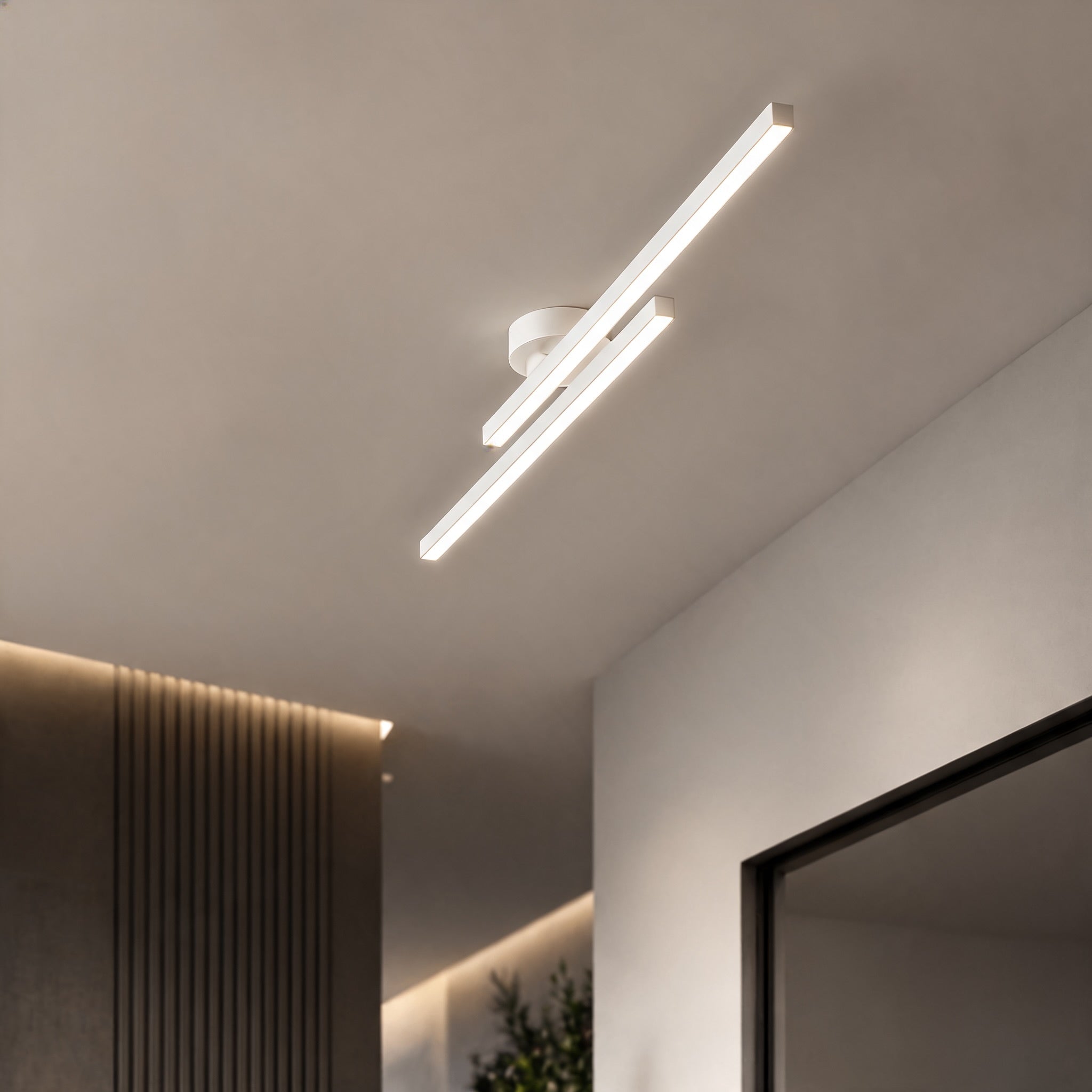 Linear LED Ceiling Light with Aluminum Frame