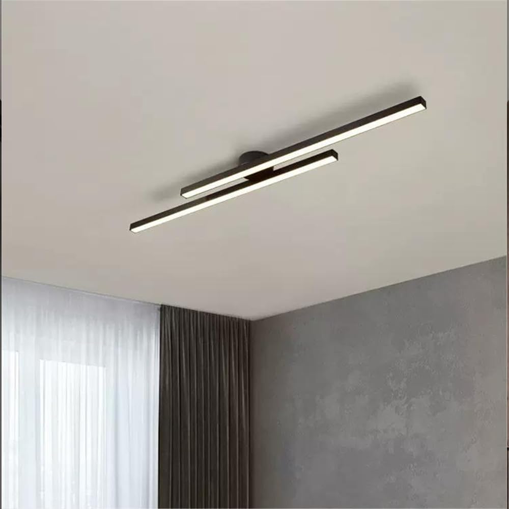 Linear LED Flush Mount Double Bar Ceiling Light