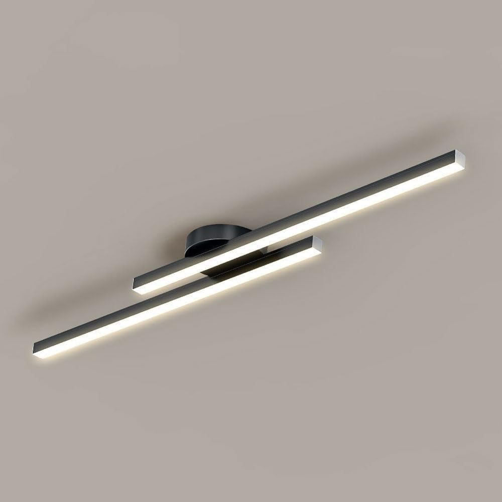 Linear LED Flush Mount Double Bar Ceiling Light
