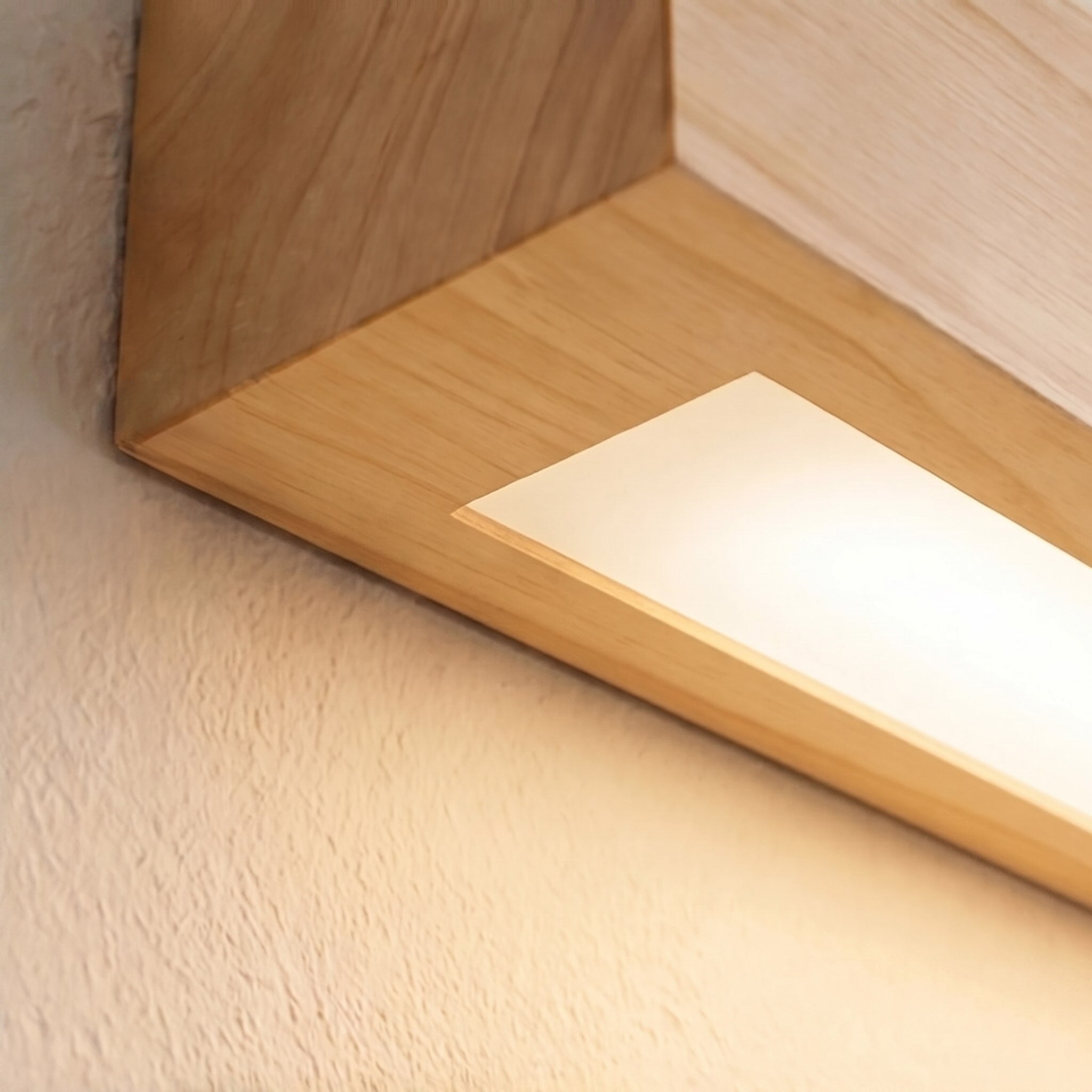 Linear Wood Wall Light with Integrated LED